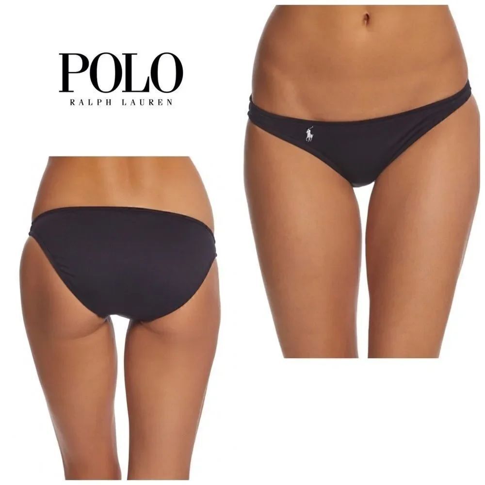 Polo black bikini bottoms. NWT
